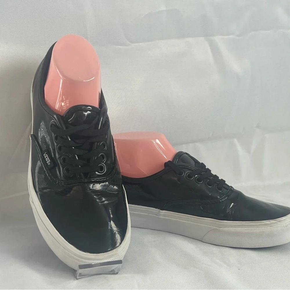 Vans Black Patent Leather Sneakers - Picture 2 of 7